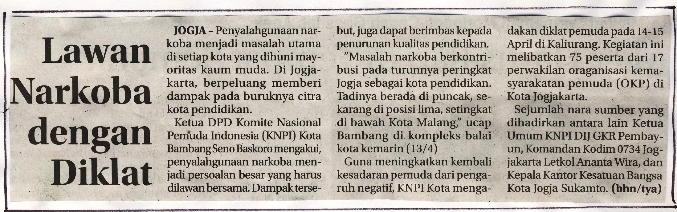 Kliping jogja terbaru